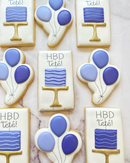 Gâteau d'anniversaire Bleu