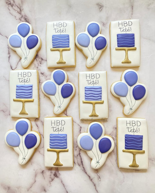 Gâteau d'anniversaire Bleu